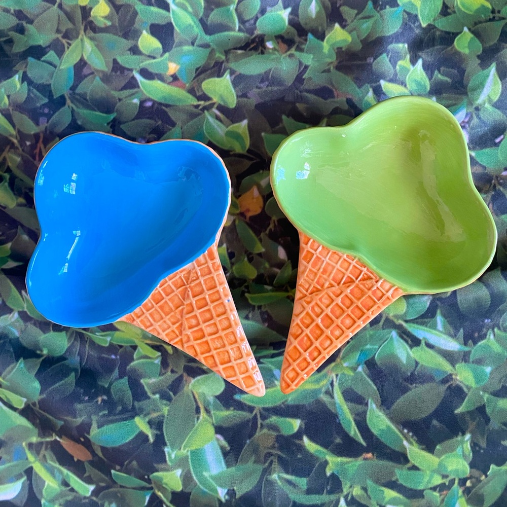 Ice Cream Cone Shaped Trinket Bowls